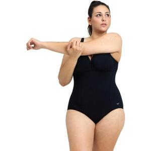 ARENA Womens Bodylift Women’s Maura Plus C-Cup Swimsuit(Black)