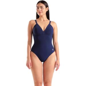 ARENA Women’s Lara Shapewear Soft Curve Back C Cup One Piece Swimsuit(Navy)