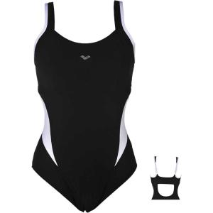 ARENA Women’s Makimurax Tummy Control Strap Back One Piece Shaping Swimsuit(Makimurax White)