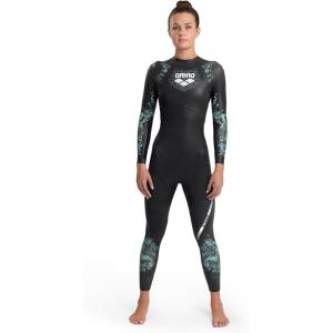 ARENA Women’s Powerskin Storm Open Water Wetsuit for Racing, Diving, Surfing, Triathlon(CORAL BLUE BLACK)