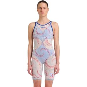 ARENA Women’s Standard Closed-Back Powerskin Carbon Air2 Kneeskin Racing Suit(Fireflow)