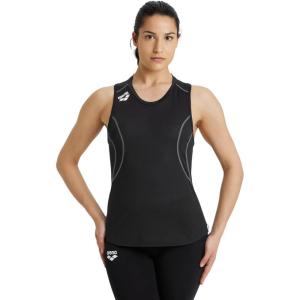 ARENA Womens Women Sports Tank Top Muscle Back(Black/Black)