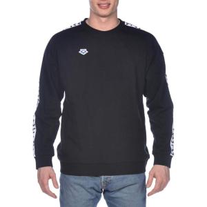 ARENA unisex-adult Unisex Icons Team Oversize Sweatshirt(Black-white-black)
