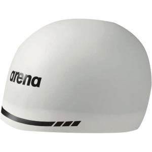 Arena 3D Soft USA Unisex Adult Silicone Swim Cap for Men and Women Swimming Training Racing Bathing Cap Competitive Swimmers(White)