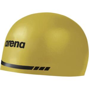 Arena 3D Soft USA Unisex Adult Silicone Swim Cap for Men and Women Swimming Training Racing Bathing Cap Competitive Swimmers(Yellow)