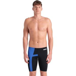 Arena Mens Arena Performance Men’s Diamond Swim Jammer Athletic Swimwear Professional Swimsuit(Black/Royal)