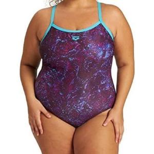 arena Bodylift Women’s Spikes Bra Plus Size One Piece Swimsuit Swim Pro Back UV Protection Tummy Control Ladies Bathing Suit(Martinica-multi)