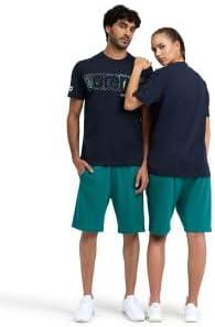 imageARENA Bermuda Solid Unisex Shorts Mens Womens Comfy 100 Percent Cotton Jersey Sweat Shorts Drawstring Deep Side PocketsGreen Lake