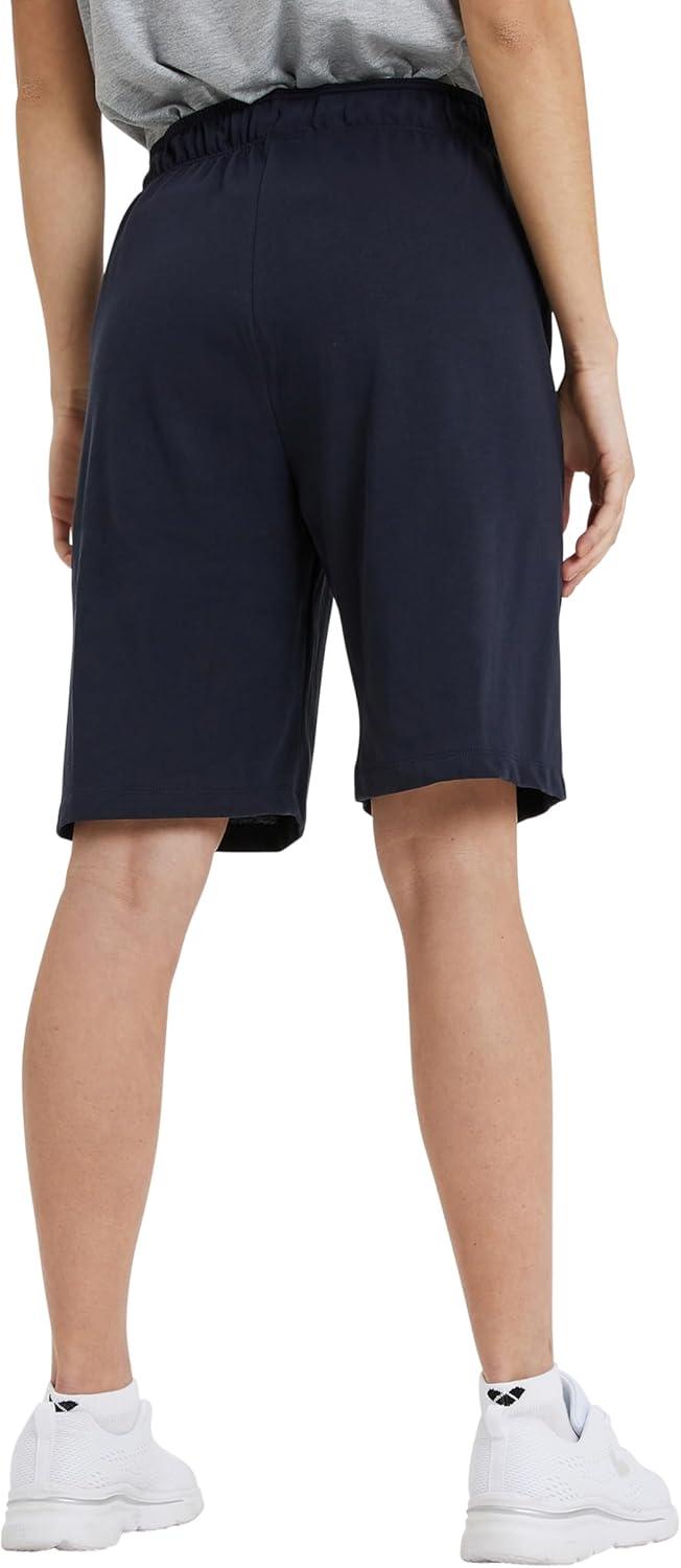 imageARENA Bermuda Solid Unisex Shorts Mens Womens Comfy 100 Percent Cotton Jersey Sweat Shorts Drawstring Deep Side PocketsNavy