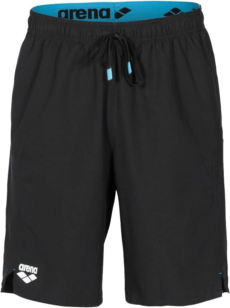 imageARENA Bermuda Swim Trunk Shorts for Men and Women Beach Pool Athletic Bathing SuitBlack