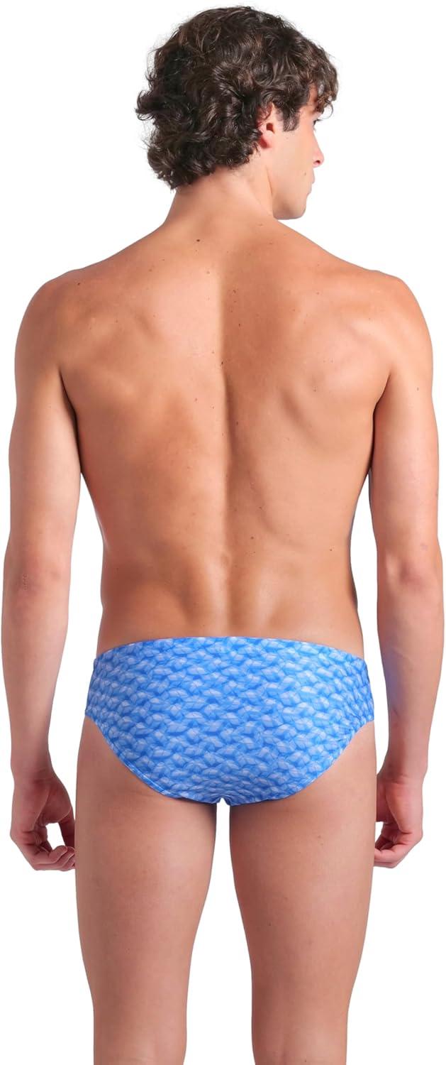 imageARENA Mens Performance Monogram Swim Briefs Athletic Swimsuit Training Bathing SuitBlue River Multi