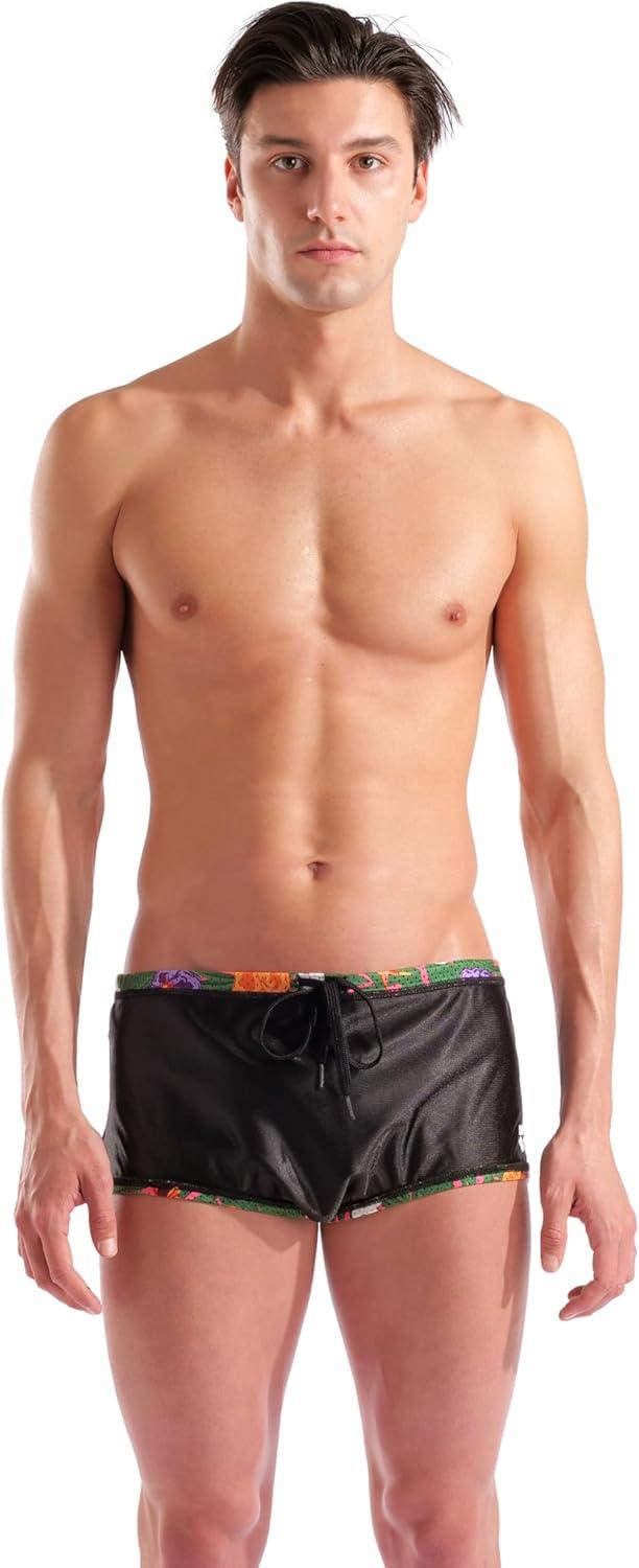 imageARENA Mens Reversible Drag Suit ShortBlackMulti Green