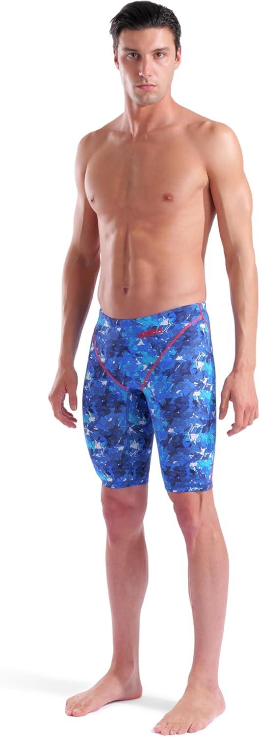 imageARENA Powerskin ST Next Mens Racing Jammer Competition Swimsuit One Piece Athletic Swim Team Championship Tech SuitSplashy Multicolor