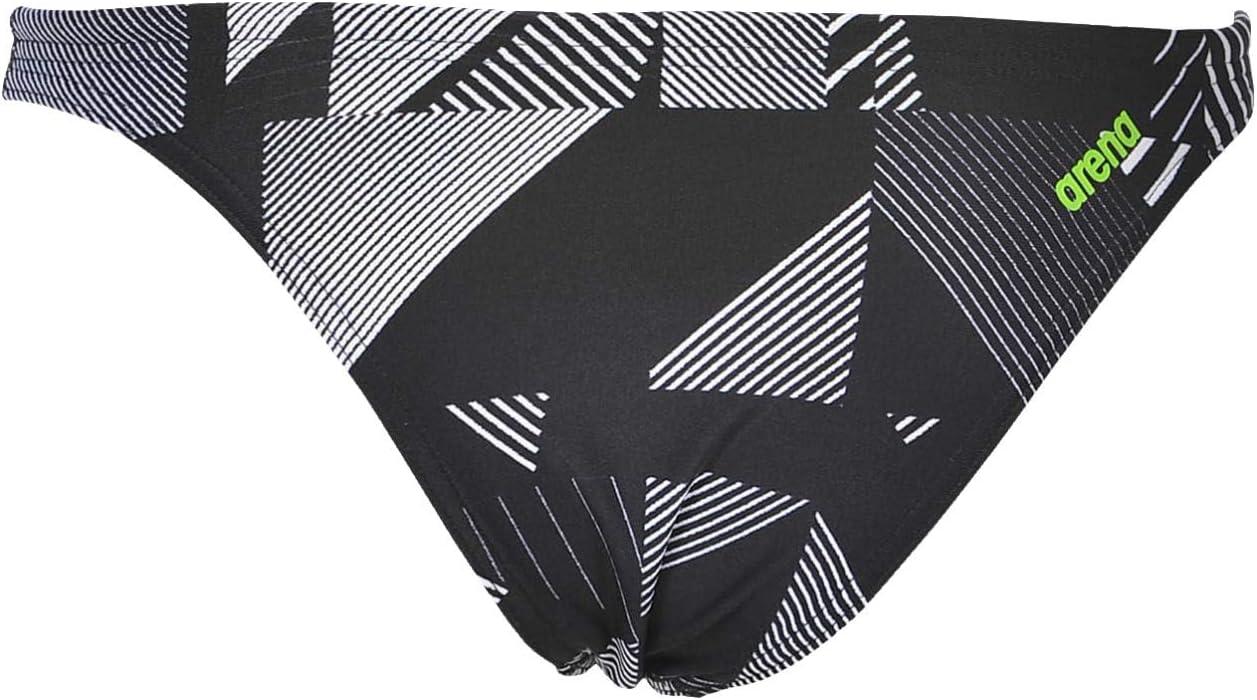 imageARENA Rulebreaker Free Brief Swimsuit Bikini Swim Bottoms for Women Athletic Swimwear with Internal DrawstringGeometric Black