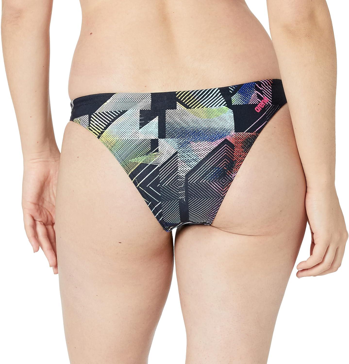 imageARENA Rulebreaker Free Brief Swimsuit Bikini Swim Bottoms for Women Athletic Swimwear with Internal DrawstringGeometric Multi