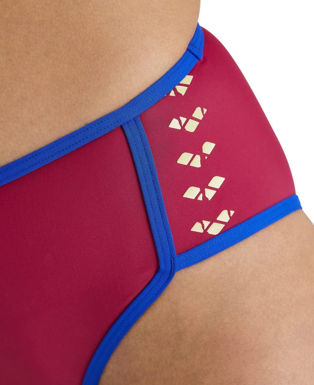 imageARENA Womens Icons Two Piece Swimsuit Beach BikiniBurgundyneon Blue