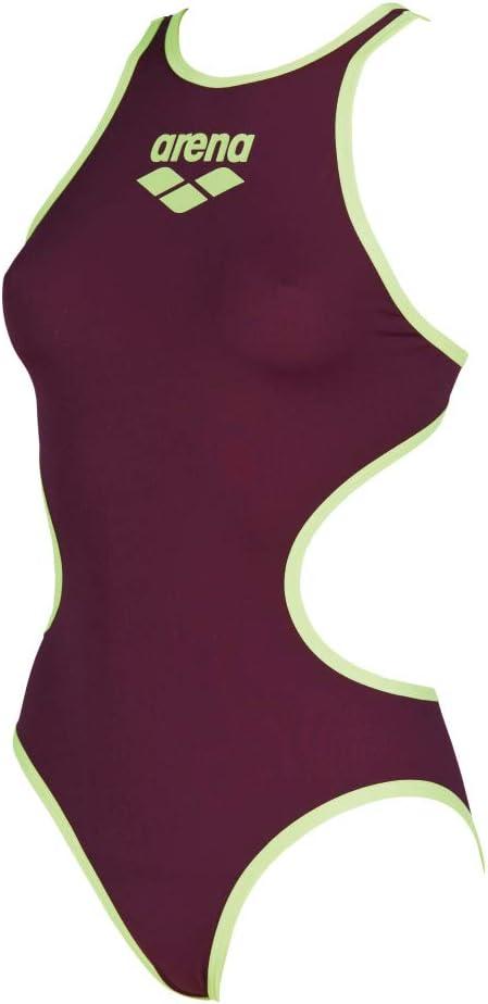 imageARENA Womens One Biglogo One Piece Fl Swim SuitBig Logo Red Wine