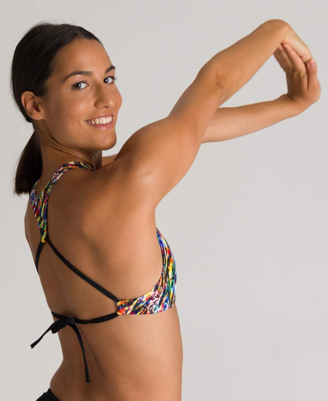 imageARENA Womens Rule Breaker Think Crop MaxLife Bikini TopBlackMulti