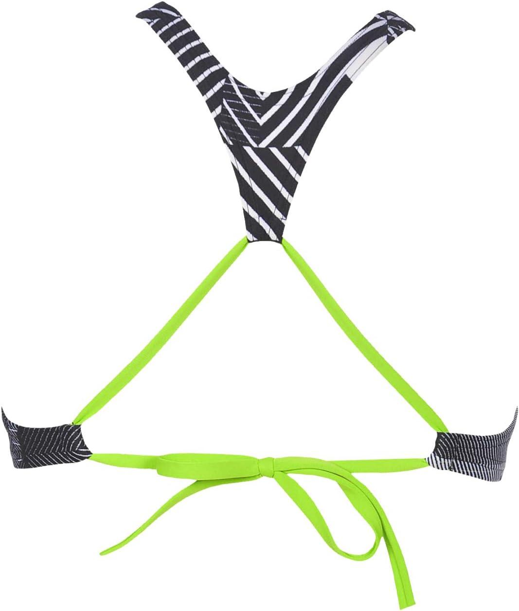 imageARENA Womens Rule Breaker Think Crop MaxLife Bikini TopGeometric Black