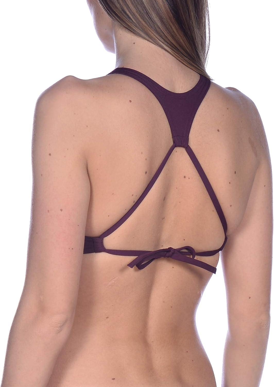 imageARENA Womens Rule Breaker Think Crop MaxLife Bikini TopRed Wine