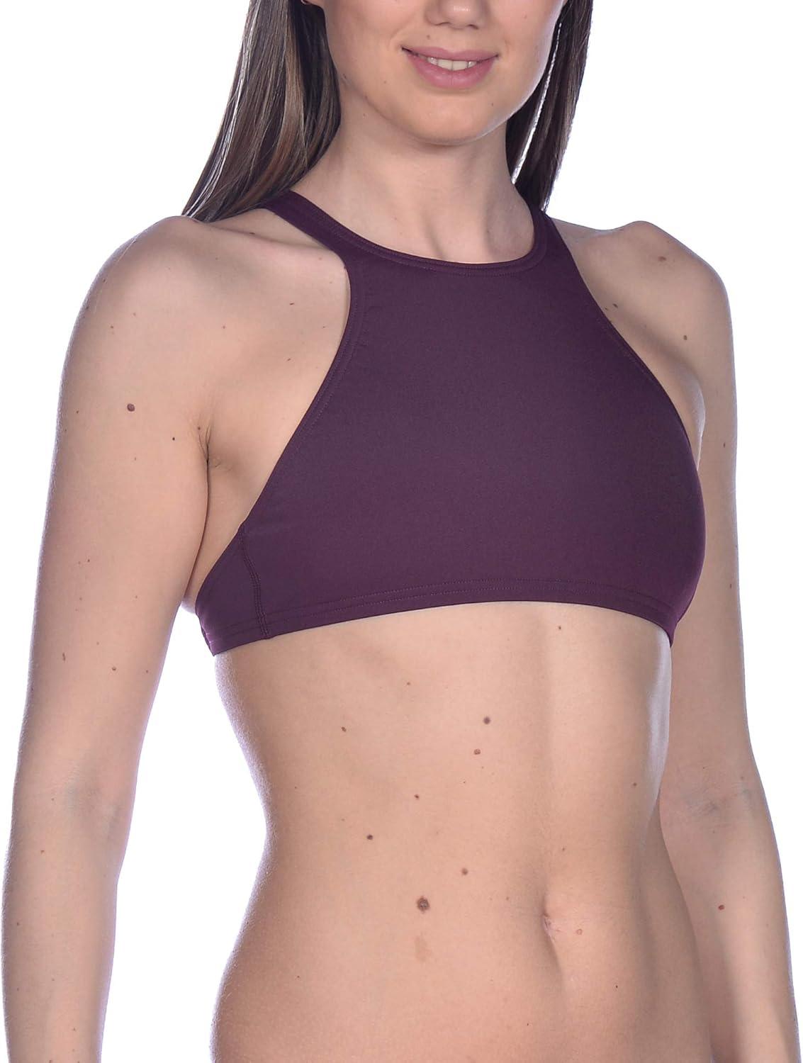 imageARENA Womens Rule Breaker Think Crop MaxLife Bikini TopRed Wine