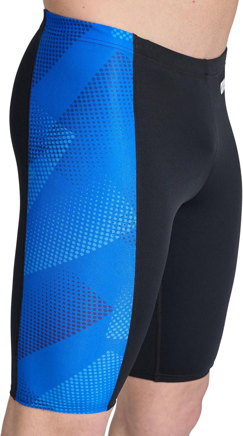 imageArena Boys Arena Performance Boys Halftone Swim Jammer Athletic Swimwear Professional SwimsuitBlackTeam Royal