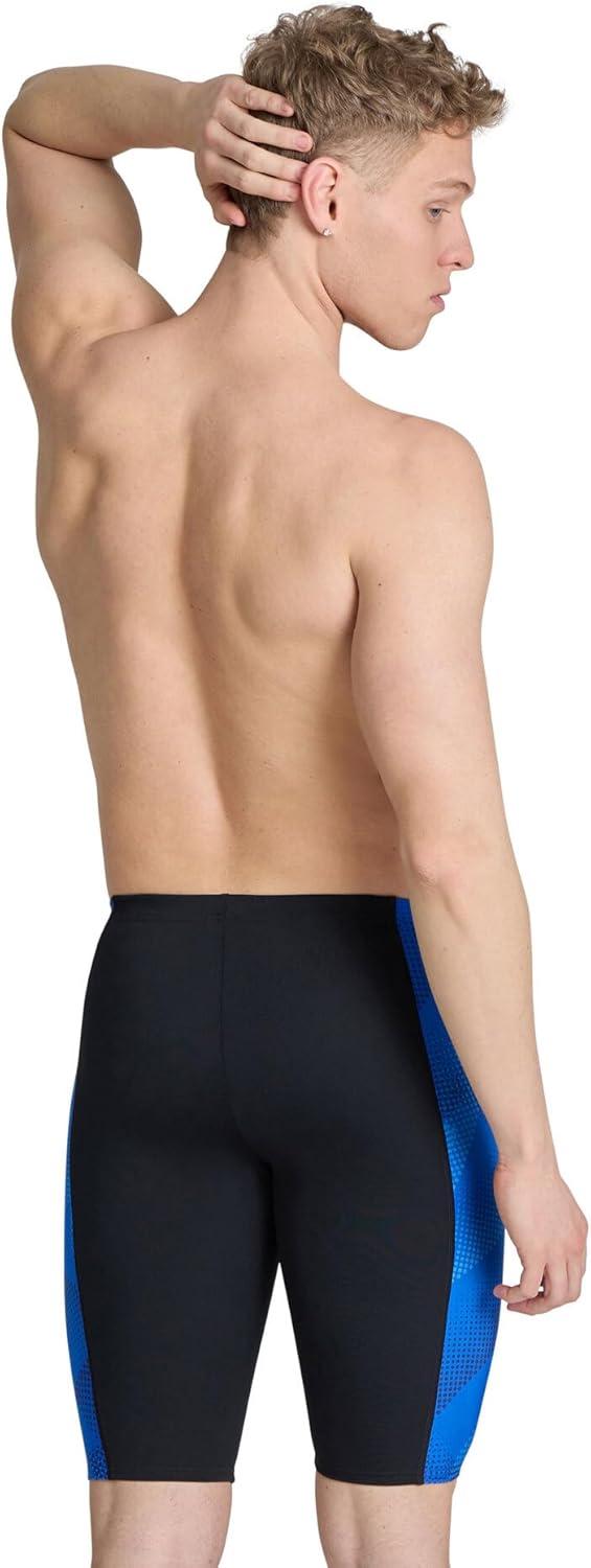 imageArena Boys Arena Performance Boys Halftone Swim Jammer Athletic Swimwear Professional SwimsuitBlackTeam Royal