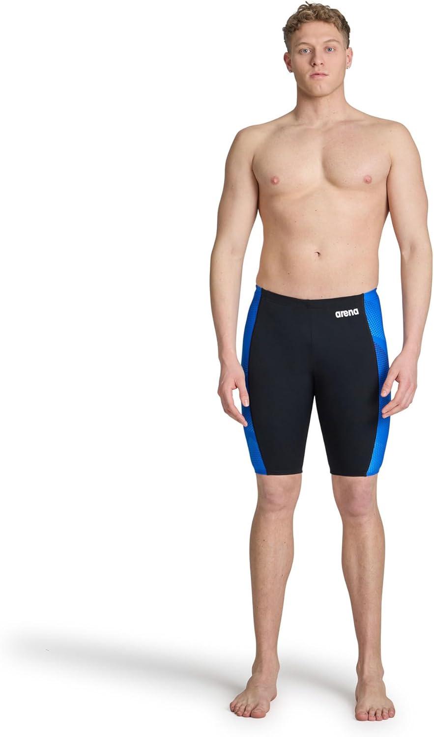 imageArena Boys Arena Performance Boys Halftone Swim Jammer Athletic Swimwear Professional SwimsuitBlackTeam Royal