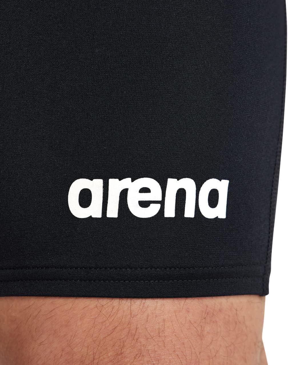 imageArena Mens Team Colors Solid Swim Jammer MaxLife Athletic Swimwear Pool Training Swimsuit Competitive Swimming Bathing SuitBlackWhite