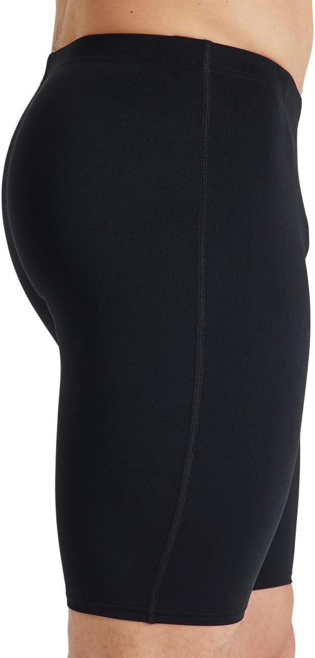 imageArena Mens Team Colors Solid Swim Jammer MaxLife Athletic Swimwear Pool Training Swimsuit Competitive Swimming Bathing SuitBlackWhite