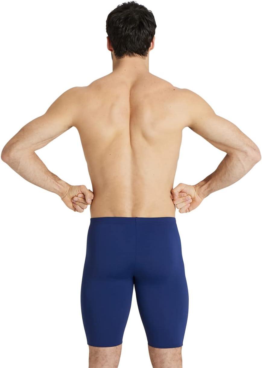 imageArena Mens Team Colors Solid Swim Jammer MaxLife Athletic Swimwear Pool Training Swimsuit Competitive Swimming Bathing SuitNavyWhite