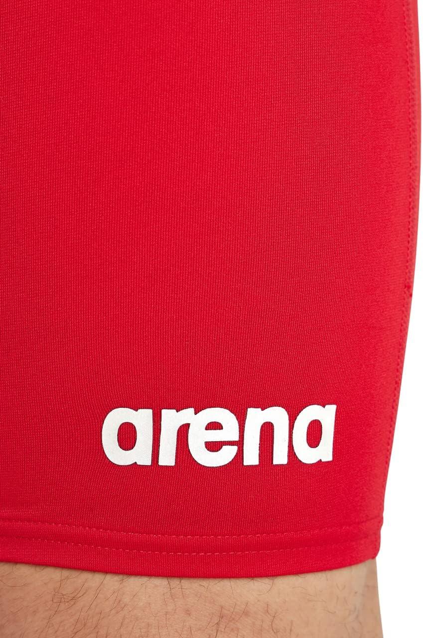 imageArena Mens Team Colors Solid Swim Jammer MaxLife Athletic Swimwear Pool Training Swimsuit Competitive Swimming Bathing SuitRedWhite