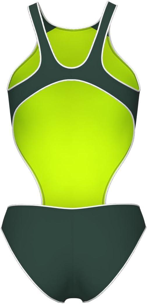 imageArena Womens Arena One Womens Next Swimsuit Tech One Back Performance Ladies Bathing SuitDark SageWhite