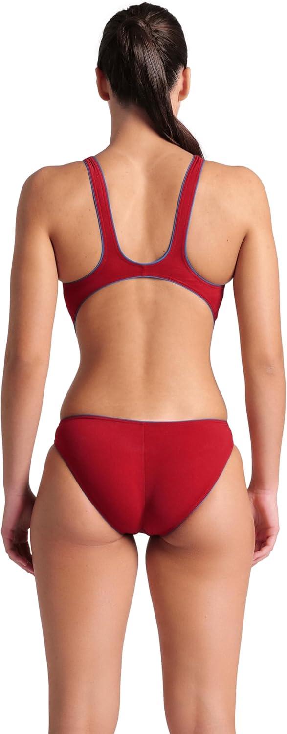 imageArena Womens Arena One Womens Next Swimsuit Tech One Back Performance Ladies Bathing SuitRed OnionBlue Cosmo