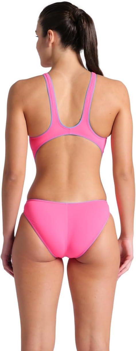 imageArena Womens Arena One Womens Next Swimsuit Tech One Back Performance Ladies Bathing SuitShocking PinkTurquoise