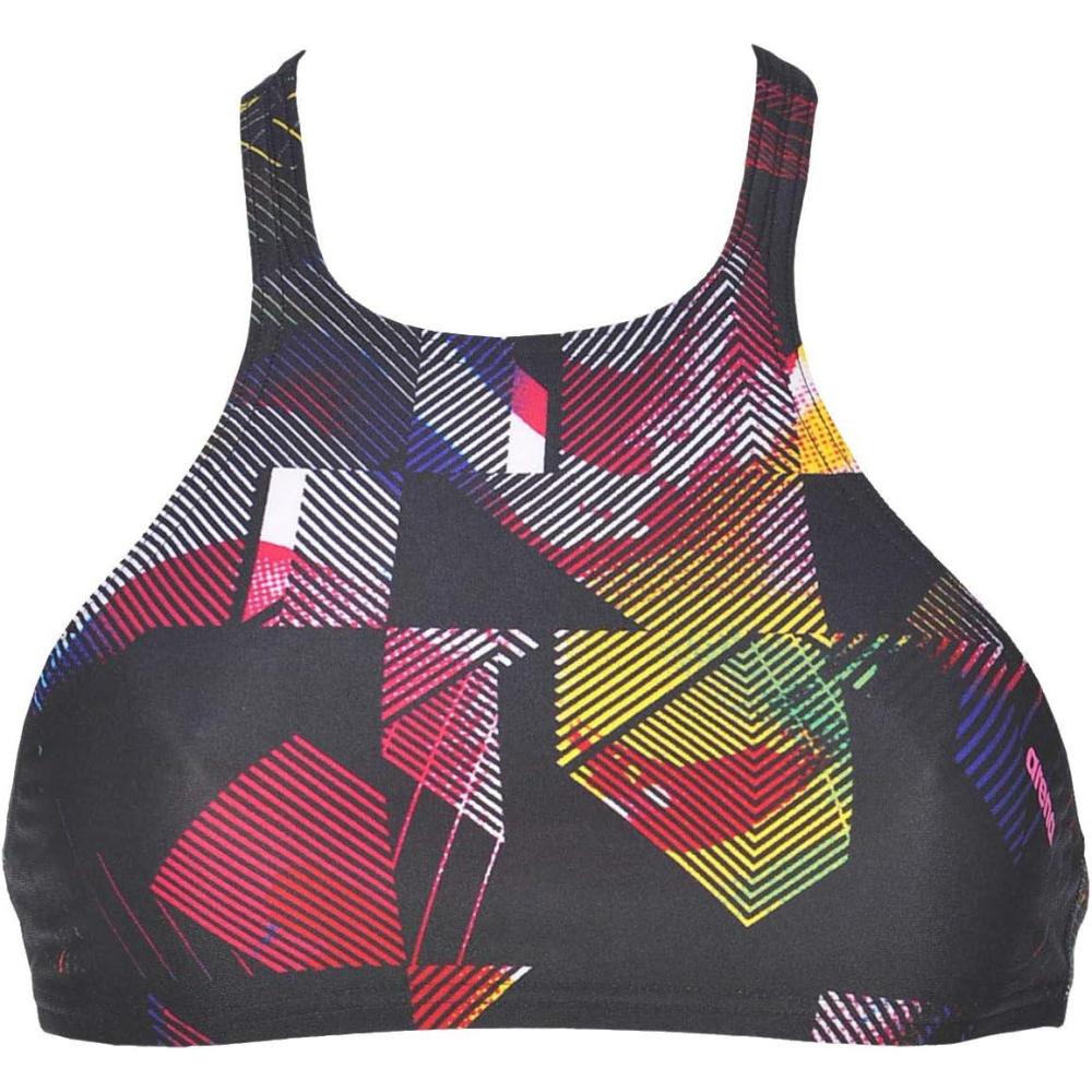 imageARENA Womens Rule Breaker Think Crop MaxLife Bikini TopGeometric Multi