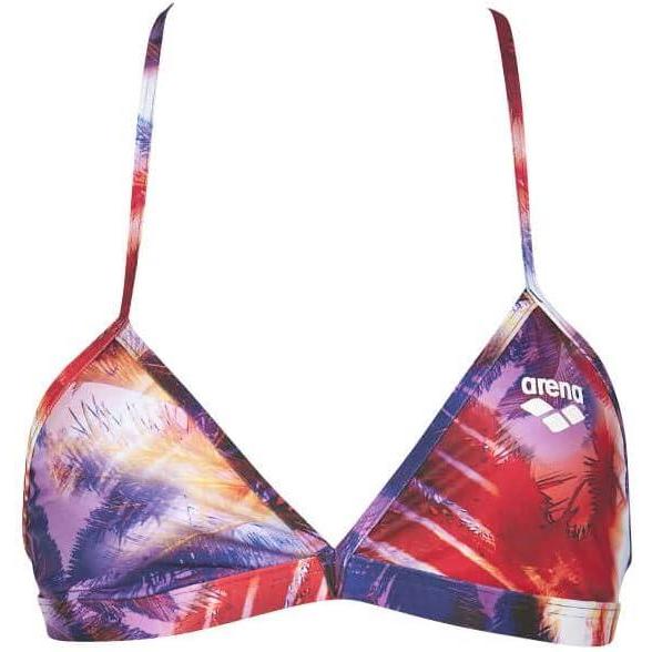 imageARENA Womens Team Solid Swim Top Tie Back Athletic Bikini Top Only Competitive Swimming Training Ladies Bathing SuitMirtillaMulticolor