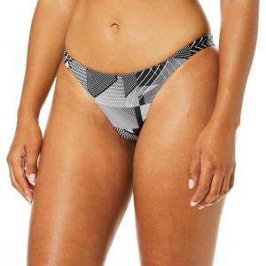 ARENA Rulebreaker Free Brief Swimsuit Bikini Swim Bottoms for Women Athletic Swimwear with Internal Drawstring(Geometric Black)