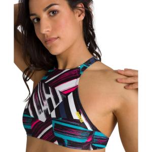 ARENA Women’s Rule Breaker Think Crop MaxLife Bikini Top(Freak Rose)
