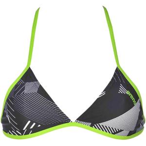 ARENA Women’s Triangle Feel Bikini Top(Geometric Black)