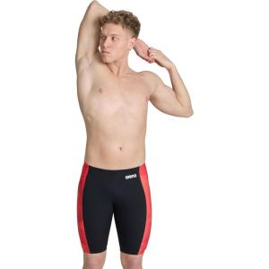 Arena Boys Arena Performance Boys’ Halftone Swim Jammer Athletic Swimwear Professional Swimsuit(Black/Team Red)