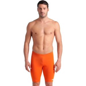 Arena Men’s Team Colors Solid Swim Jammer MaxLife Athletic Swimwear Pool Training Swimsuit Competitive Swimming Bathing Suit(Team Orange)