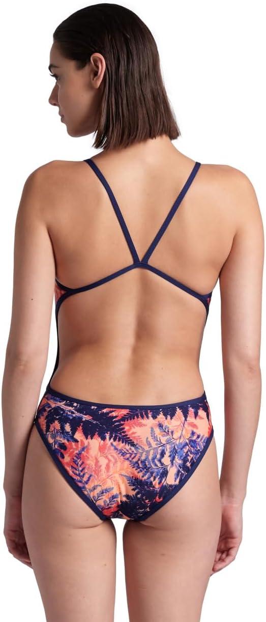 imageArena Womens Arena Performance Womens Reversible Challenge Back SwimsuitNavyMulti