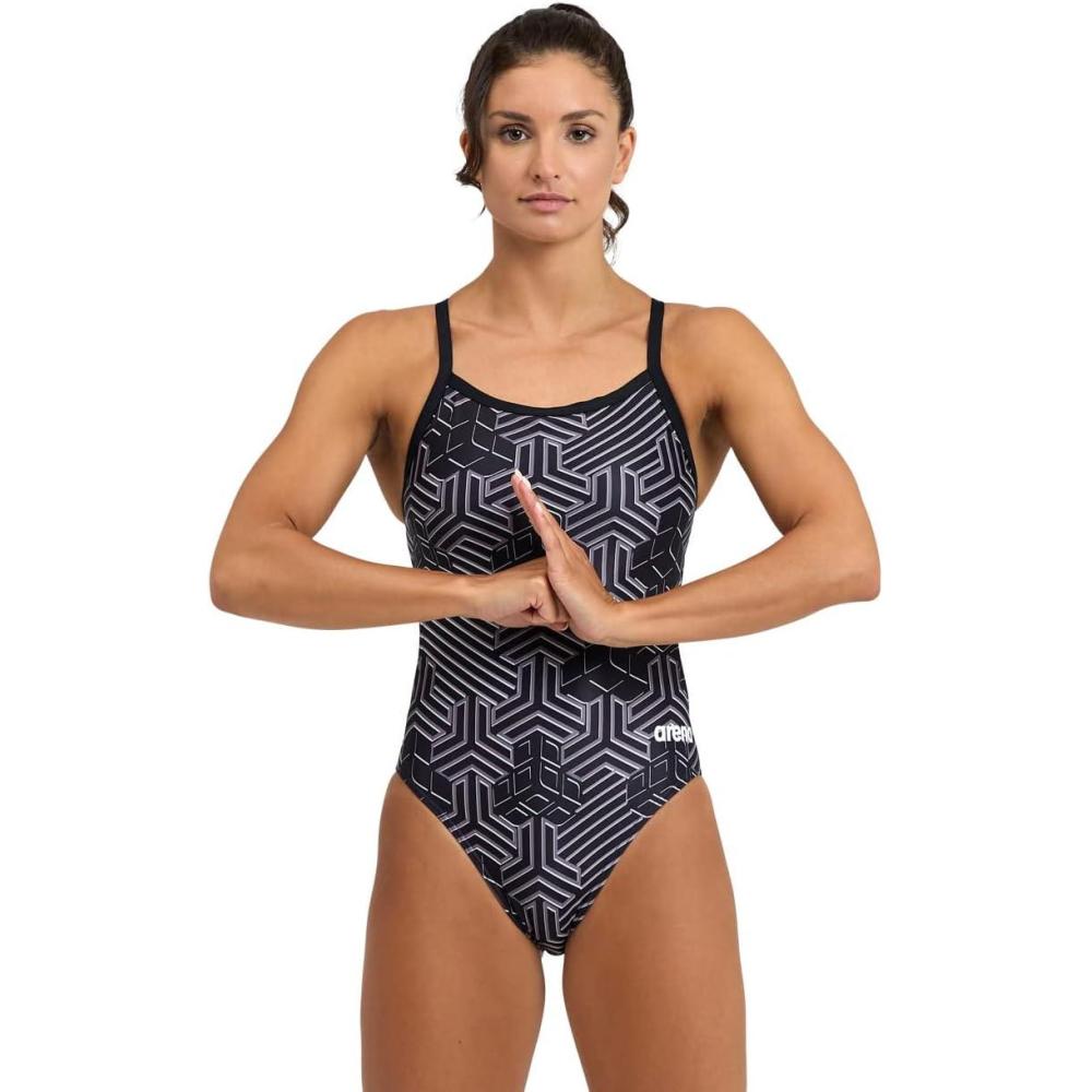 imageArena Performance Kikko Pro Womens Swimsuit Challenge Back One Piece MaxLife Training SuitBlackBlack Multi