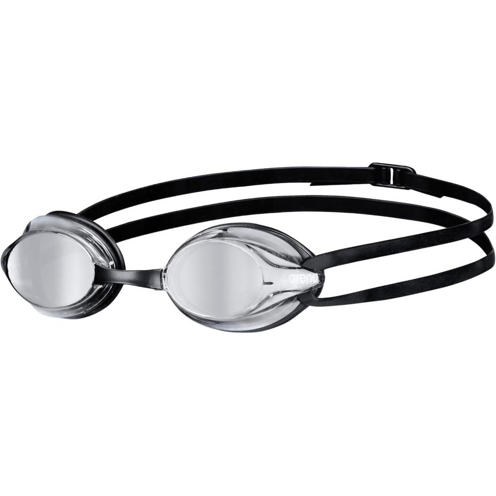 imageArena Versus Mirror AntiFog Swim Goggles for Men and WomenSilver  Black
