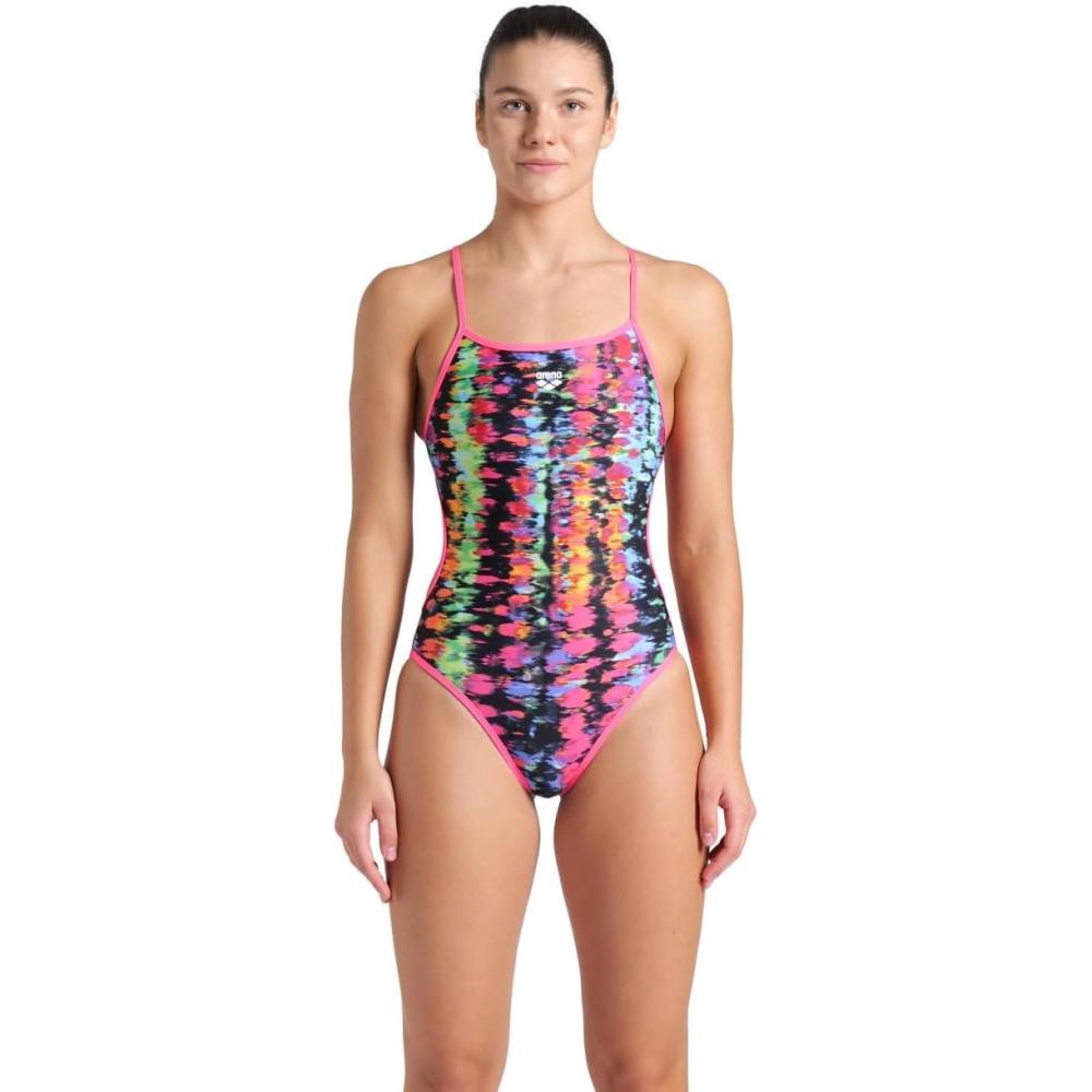 imageArena Womens Arena Performance Womens Reversible Challenge Back SwimsuitRoyal MultiShocking Pink