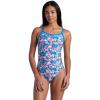 imageARENA Womens Performance Womens Multi Camo Challenge Back SwimsuitBlue RiverWhite Multi