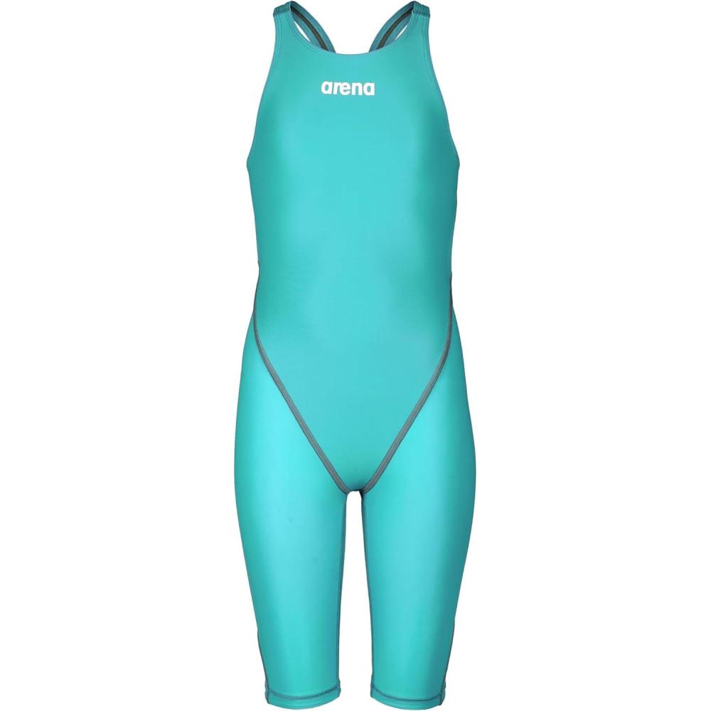 imageArena Girls Junior Racing Suit Powerskin St Next Open Back Swim Tech Suit Competitive SwimsuitAquamarine