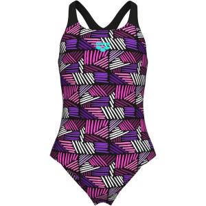 Arena Girls Arena Girls’ Performance Candies Swim Pro Back Athletic One Piece Pool Swimsuit(Multi Pink/Black)