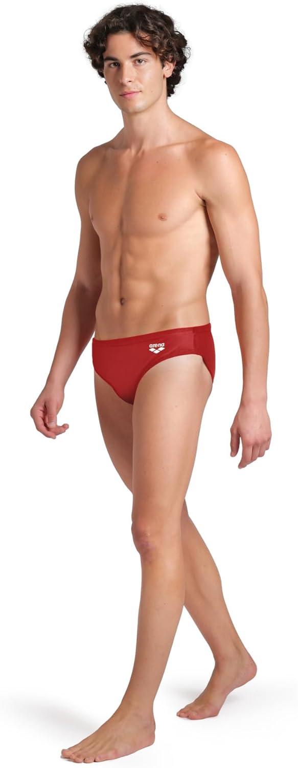 imageArena Mens Arena Feel Mens Dynamo Swim Brief Waterfeel Athletic Swimsuit Sports Bathing SuitRed